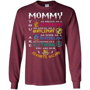 Mommy Our  Favorite Wizard Harry Potter Fan T-shirt Maroon S 