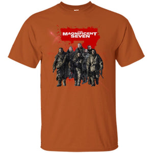 The Magnificent Seven Game Of Thrones Version T-shirt Texas Orange S 