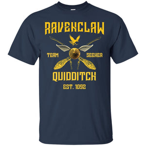 Ravenclaw Quiddith Team Seeker Est 1092 Harry Potter Shirt Navy S 
