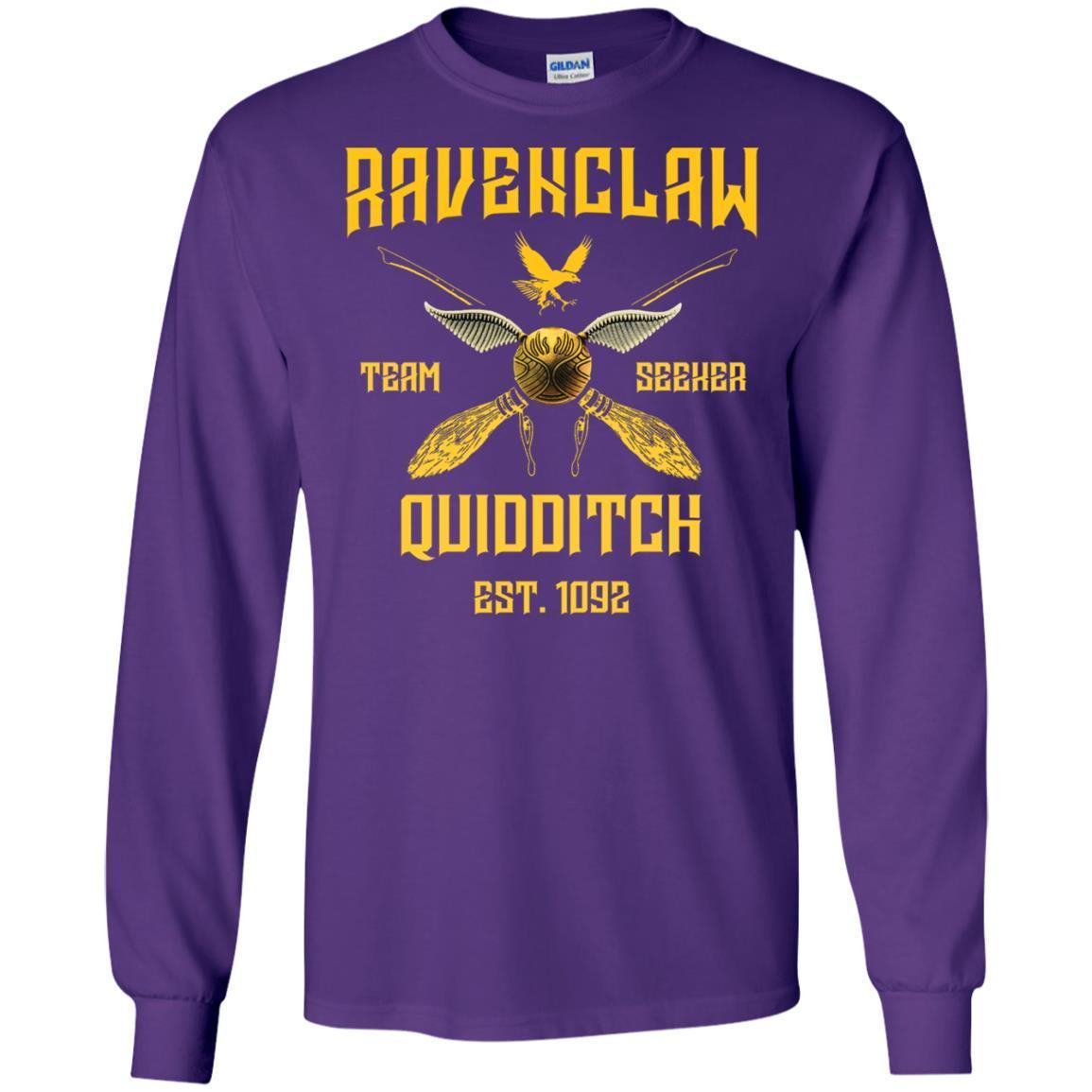 Ravenclaw Quiddith Team Seeker Est 1092 Harry Potter Shirt Purple S 
