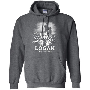 Logan The Legend Wolverine Fan T-shirt Dark Heather S 