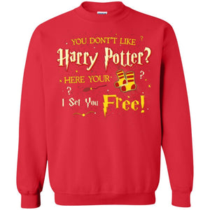 You Don_t Like Harry Potter Here Your I Set You Free Movie T-shirt Red S 