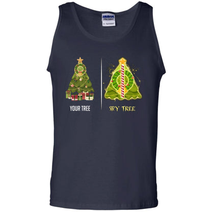 Harry Potter Christmas Tree Shirt Navy S 
