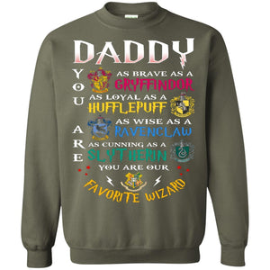 Daddy Our  Favorite Wizard Harry Potter Fan T-shirt Military Green S 