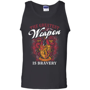The Greatest Weapon Is Bravery Harry Potter Fan T-shirt Black S 