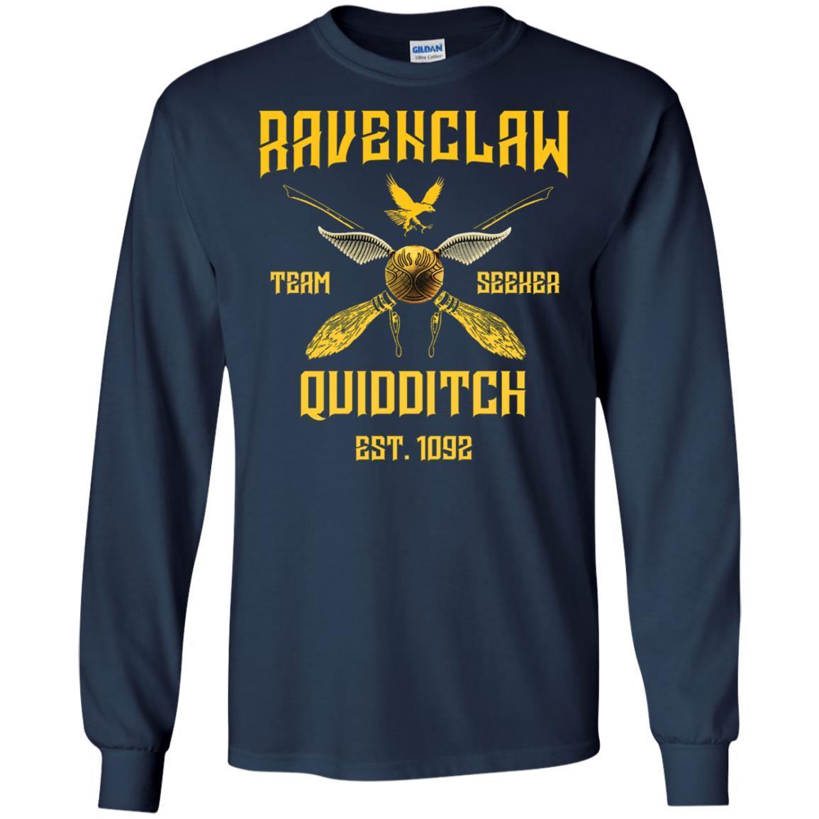 Ravenclaw Quiddith Team Seeker Est 1092 Harry Potter Shirt Navy S 