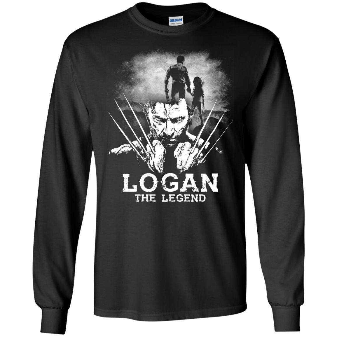 Logan The Legend Wolverine Fan T-shirt Black S 