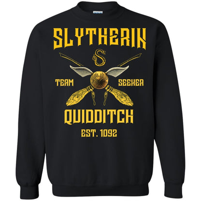Slytherin Quiddith Team Seeker Est 1092 Harry Potter Shirt Black S 