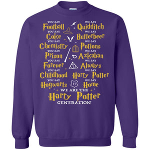 We Are The Harry Potter Generation Movie Fan T-shirt Purple S 
