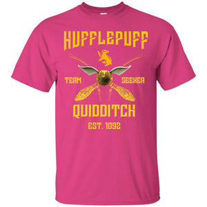 Hufflepuff Quidditch Team Seeker Est 1092 Harry Potter Shirt Heliconia S 