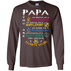 Papa Our  Favorite Wizard Harry Potter Fan T-shirt Dark Chocolate S 