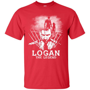 Logan The Legend Wolverine Fan T-shirt Red S 