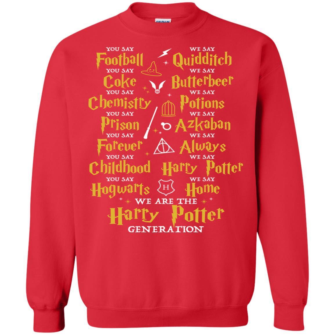 We Are The Harry Potter Generation Movie Fan T-shirt Red S 