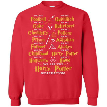 We Are The Harry Potter Generation Movie Fan T-shirt Red S 