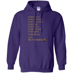 Every Battle Every Betrayal Every Alliance Every Risk Is All For The Thrones Game Of Thrones Shirt Purple S 