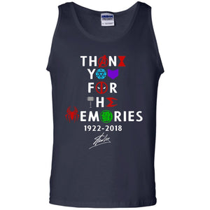 Thank You For The Memories Stan Lee Movie Hero Fan Shirt Navy S 