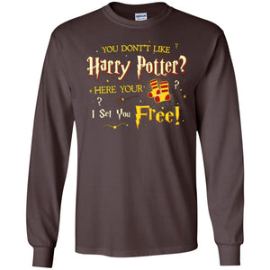 You Don_t Like Harry Potter Here Your I Set You Free Movie T-shirt Dark Chocolate S 