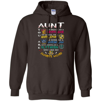 Aunt My Favorite Wizard Harry Potter Fan T-shirt Dark Chocolate S 