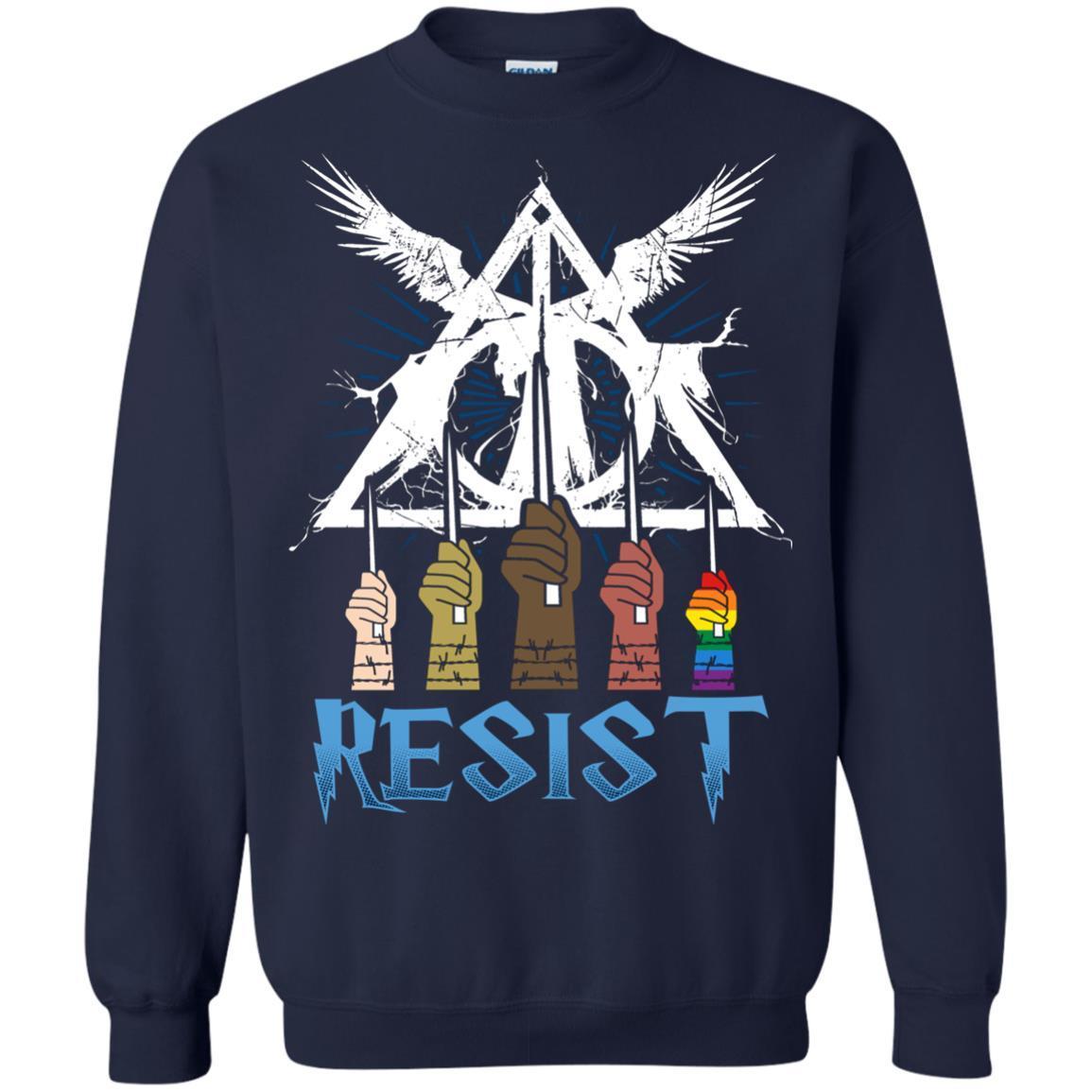 Resist Harry Potter Fan T-shirt Navy S 