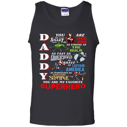 Daddy You Are My Favorite Superhero Movie Fan T-shirt Black S 