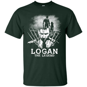 Logan The Legend Wolverine Fan T-shirt Forest S 