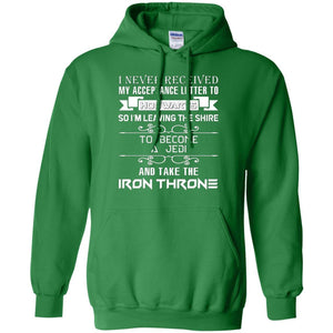 I Never Received My Acceptance Letter To Hogwarts Harry Potter Fan T-shirt Irish Green S 