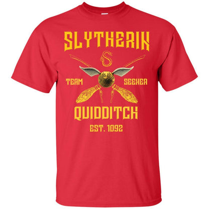 Slytherin Quiddith Team Seeker Est 1092 Harry Potter Shirt Red S 