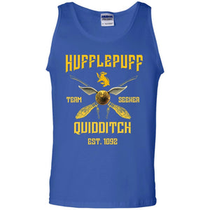 Hufflepuff Quidditch Team Seeker Est 1092 Harry Potter Shirt Royal S 