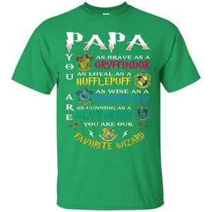 Papa Our  Favorite Wizard Harry Potter Fan T-shirt Irish Green S 