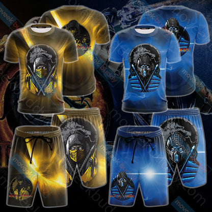 Mortal Kombat Subzero New Look 3D Beach Shorts   
