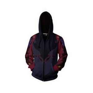 Tekken Jin Kazama Cosplay Zip Up Hoodie Jacket   