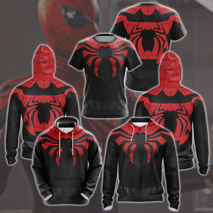 Spider-Man 2 Peter Parker Superior Suit Cosplay Video Game All Over Printed T-shirt Tank Top Zip Hoodie Pullover Hoodie Hawaiian Shirt Beach Shorts Joggers   