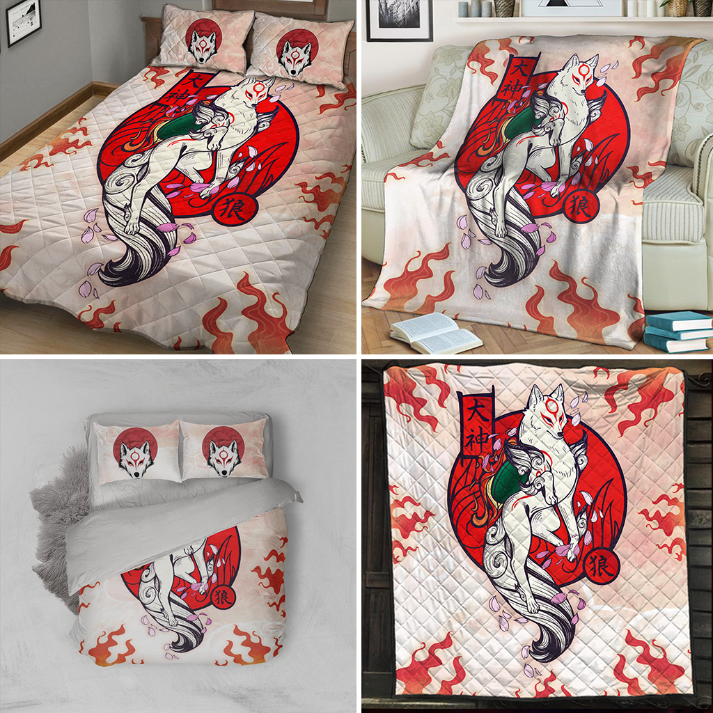 Okami Fox 3D Throw Blanket   