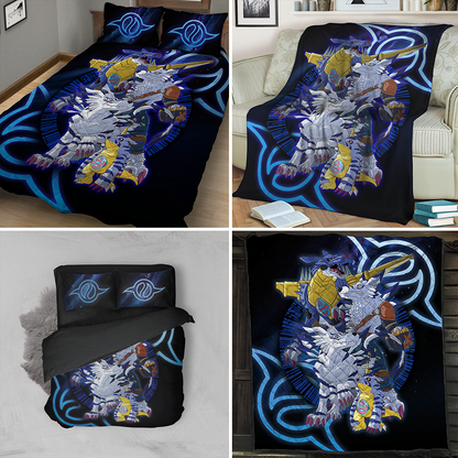 Gabumon Gabumon Family 3D Bed Set   