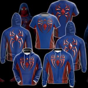 Spider-Man 2 Peter Parker Scarlet III Suit Cosplay Video Game All Over Printed T-shirt Tank Top Zip Hoodie Pullover Hoodie Hawaiian Shirt Beach Shorts Joggers   