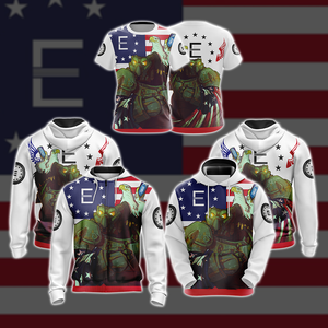 Fallout - Enclave Flag Unisex 3D T-shirt   