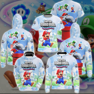 Super Mario Bros. Wonder Video Game All Over Printed T-shirt Tank Top Zip Hoodie Pullover Hoodie Hawaiian Shirt Beach Shorts Joggers   