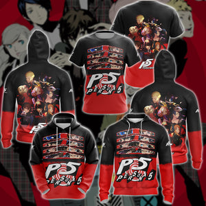 Persona V Video Game 3D All Over Printed T-shirt Tank Top Zip Hoodie Pullover Hoodie Hawaiian Shirt Beach Shorts Jogger   