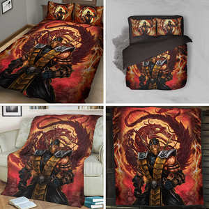 Mortal Kombat Scorpio 3D Bed Set   