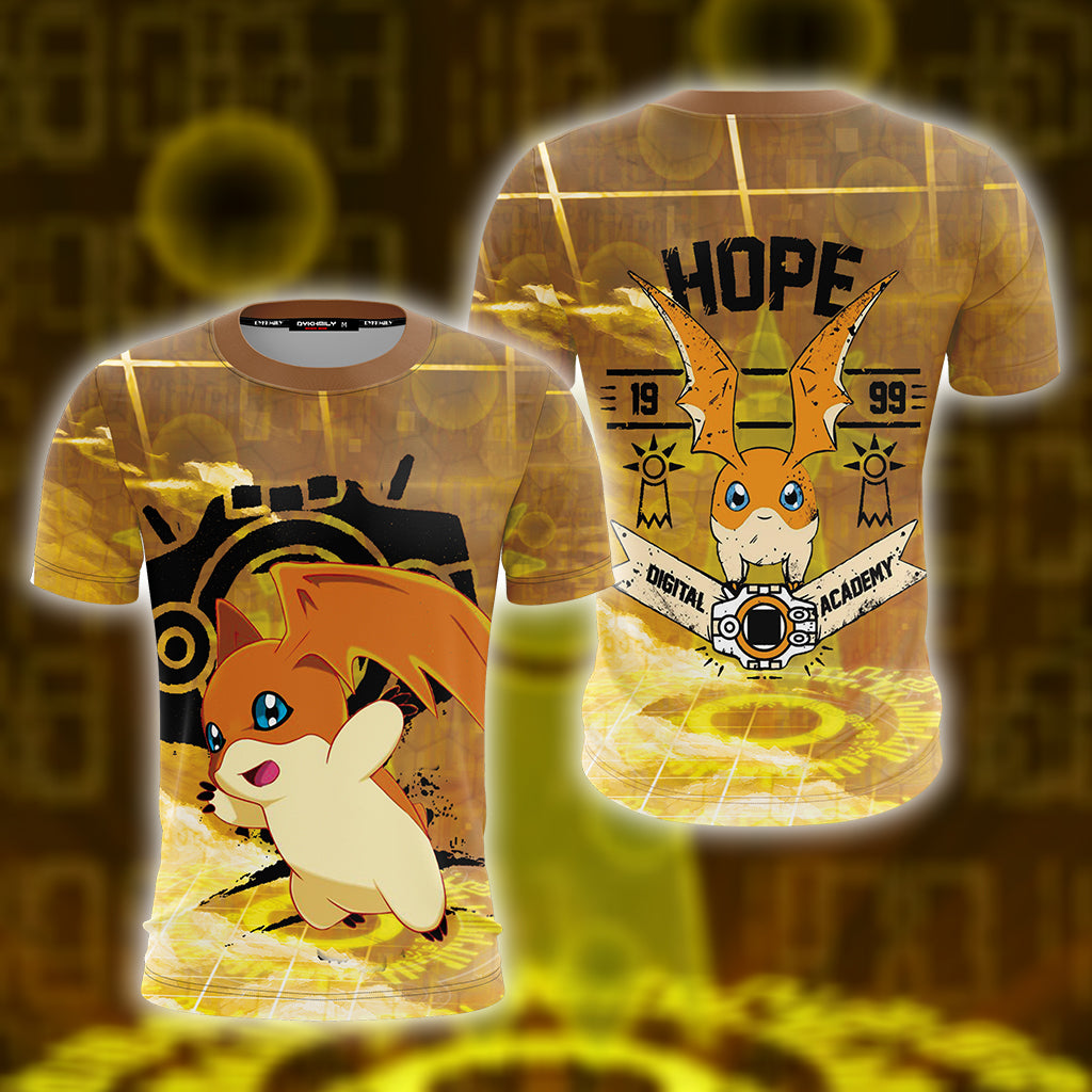Digimon New The Crest Of Hope 3D T-shirt US/EU S (ASIAN L)  