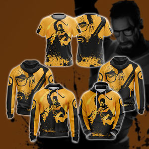 Half-Life - The One Free Man Unisex 3D T-shirt   