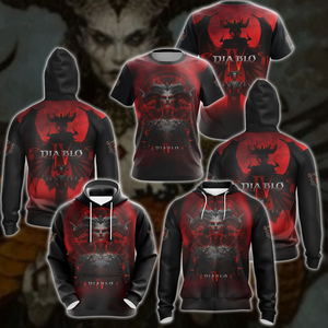 Diablo IV Lilith Video Game 3D All Over Printed T-shirt Tank Top Zip Hoodie Pullover Hoodie Hawaiian Shirt Beach Shorts Jogger   