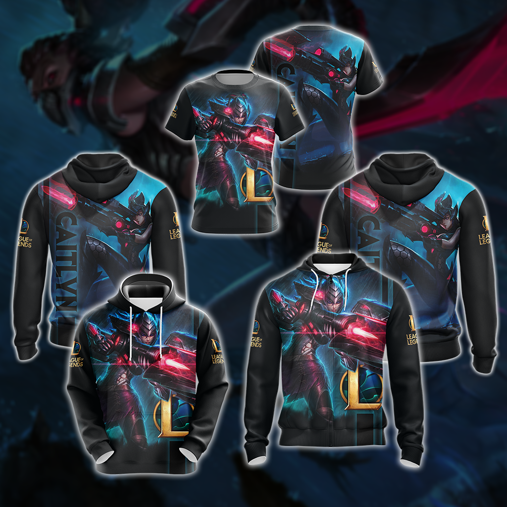 League of Legends - Caitlyn Champion Unisex 3D T-shirt   