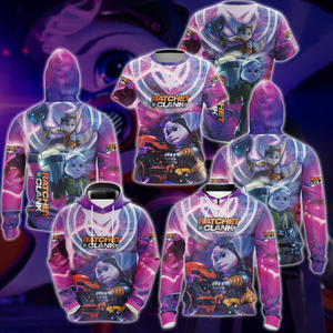 Ratchet & Clank Video Game All Over Printed T-shirt Tank Top Zip Hoodie Pullover Hoodie Hawaiian Shirt Beach Shorts Joggers   