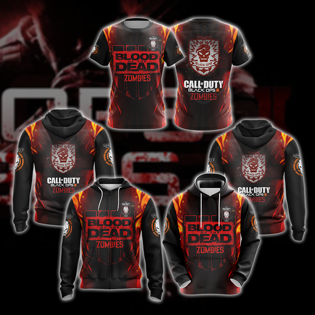 Call of Duty: Black Ops Zombies Unisex 3D T-shirt   
