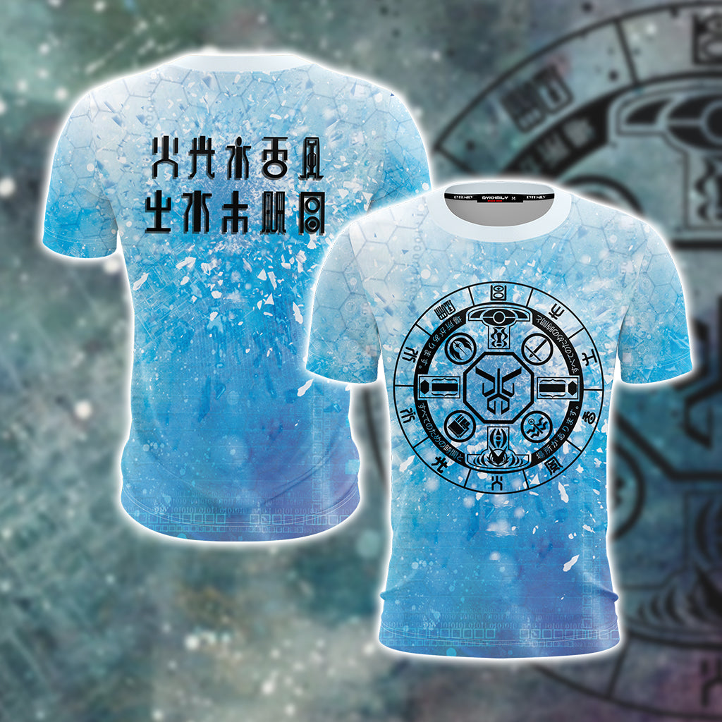 Digimon - Symbols for Ten Legendary Warriors Unisex 3D T-shirt US/EU S (ASIAN L)  