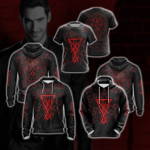 Lucifer (tv series) 666 tattoo Unisex 3D T-shirt   