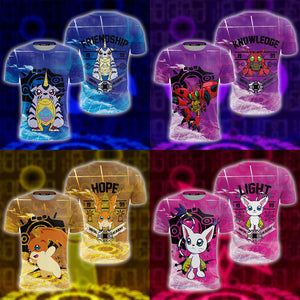 Digimon New The Crest Of Hope 3D T-shirt   
