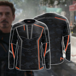 Tony Stark Iron Man Cosplay 3D Long Sleeve Shirt US/EU S (ASIAN L) B 