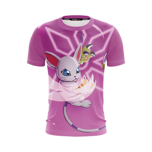 Digimon Gatomon Unisex 3D T-shirt   